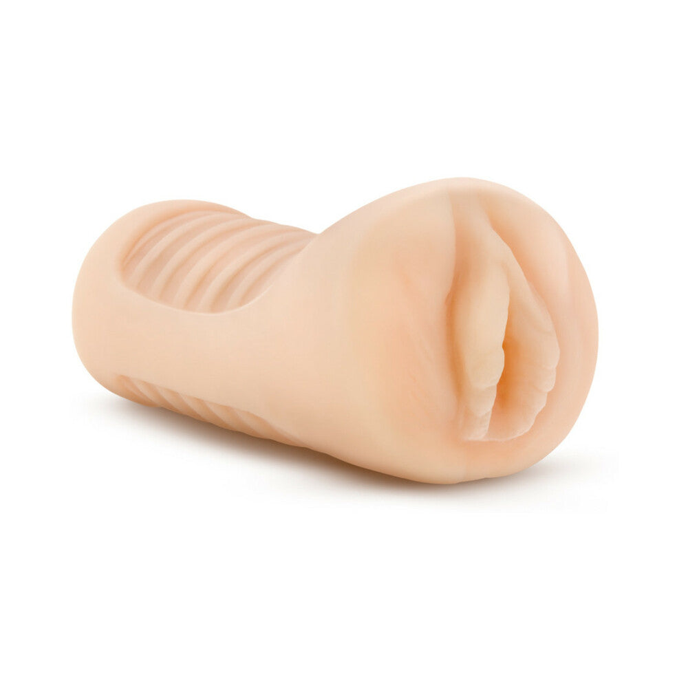 M Elite Soft + Wet Annabella Vagina Stroker with Bullet Vibrator Beige - Fantasies Boutique