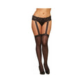 Dreamgirl Plus-Size Stretch Lace Suspender Garter Belt Black Queen - Fantasies Boutique