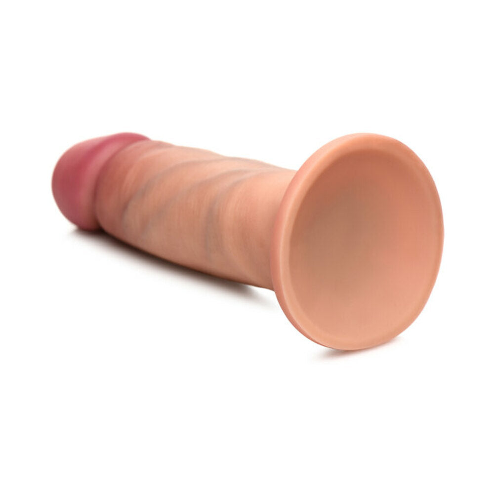 Curve Toys Jock Dual Density 6 in. Silicone Dildo with Suction Cup Light - Fantasies Boutique