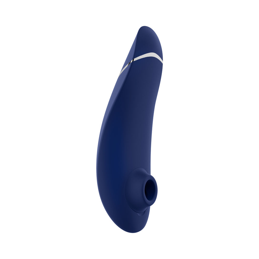 Womanizer Premium 2 Rechargeable Silicone Luxurious Pleasure Air Clitoral Stimulator Blueberry - Fantasies Boutique