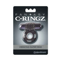 Pipedream Fantasy C-Ringz Vibrating Super Ring With Bullet Black - Fantasies Boutique