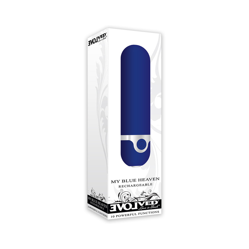 Evolved My Blue Heaven Rechargeable Bullet Vibrator Blue - Fantasies Boutique