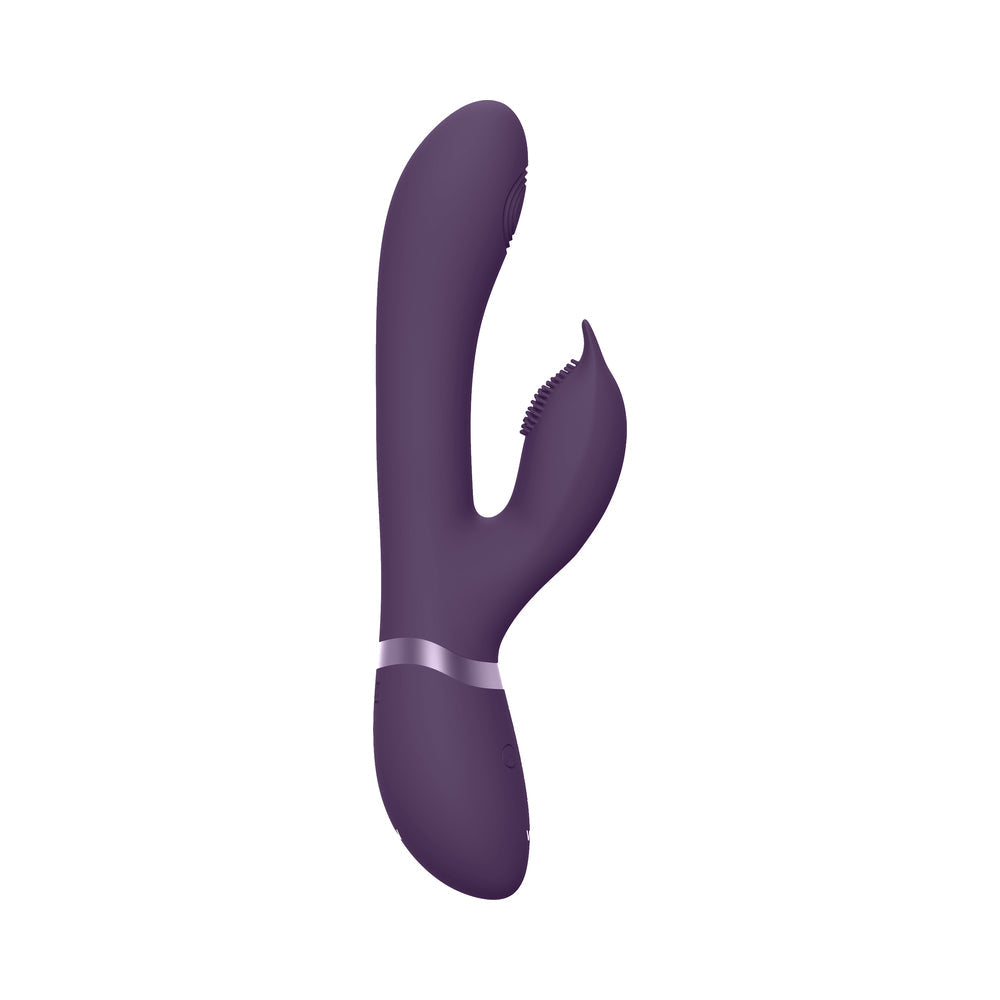 VIVE AIMI Rechargeable Swinging Pulse-Wave Silicone Rabbit Vibrator Purple - Fantasies Boutique