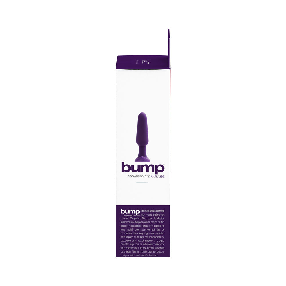 VeDO Bump Rechargeable Anal Vibe - Deep Purple - Fantasies Boutique