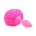 Pipedream Neon Bunny Tail Silicone Anal Plug Pink - Fantasies Boutique