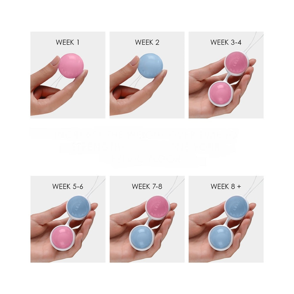 LELO BEADS Mini Kegel Balls Set Blue/Pink - Fantasies Boutique