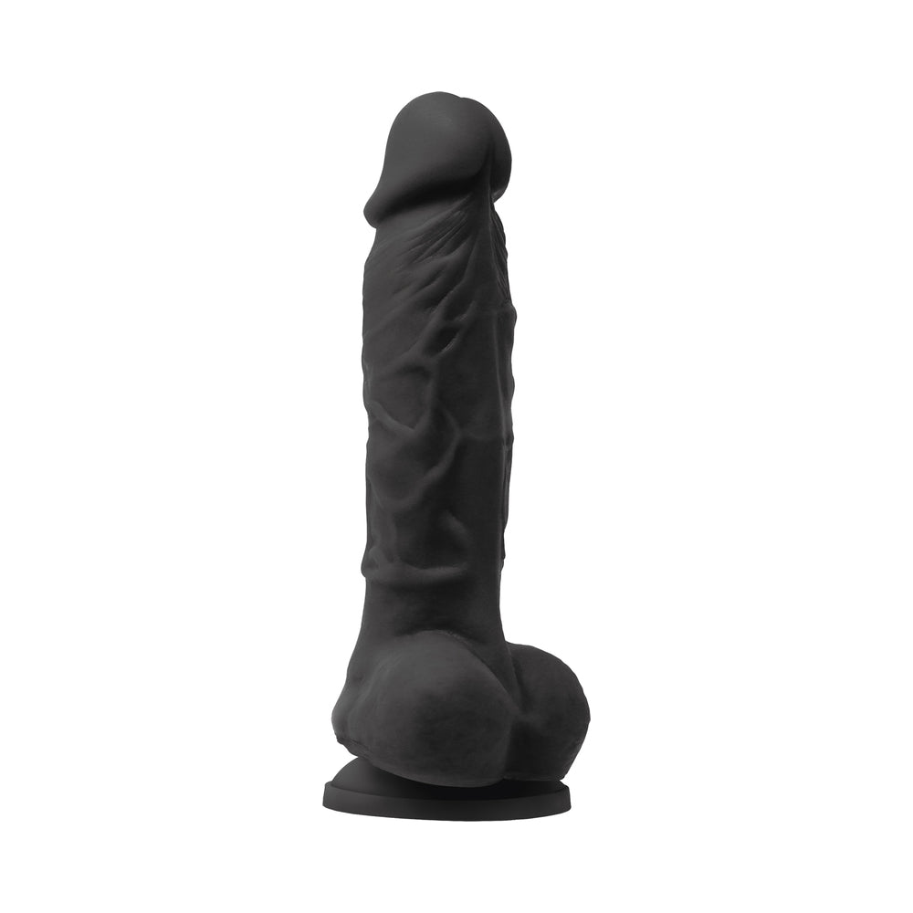 Colours Pleasures 5 in. Vibrating Dildo Black - Fantasies Boutique