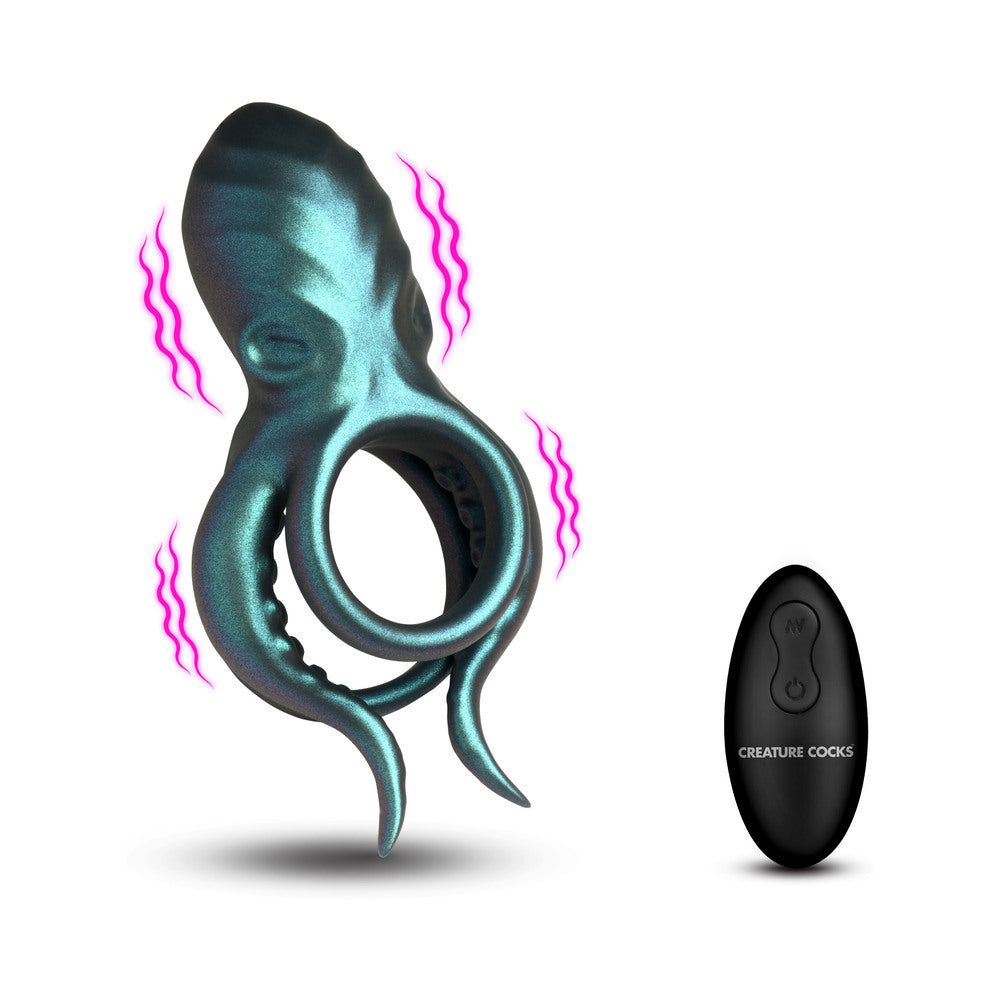 Creature Cocks Octo-Grip Vibrating Silicone Cock Ring
