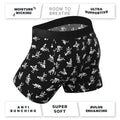 Shinesty The Bare Back Bones Glow-in-the-Dark Skeletons Ball Hammock Pouch Underwear with Fly XL