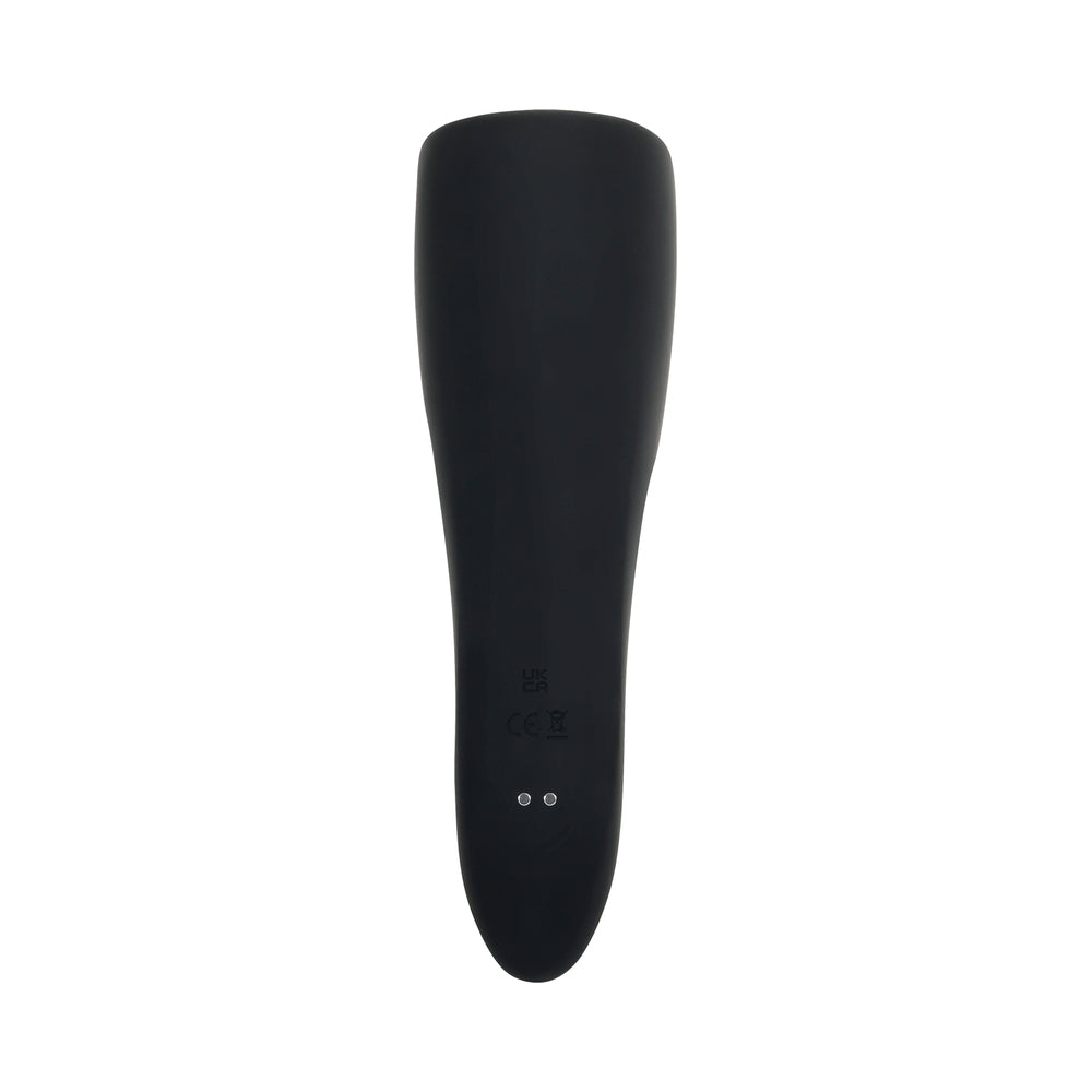 Gender X The Embrace Rechargeable Vibrating Pulsing Silicone Masturbator Black - Fantasies Boutique