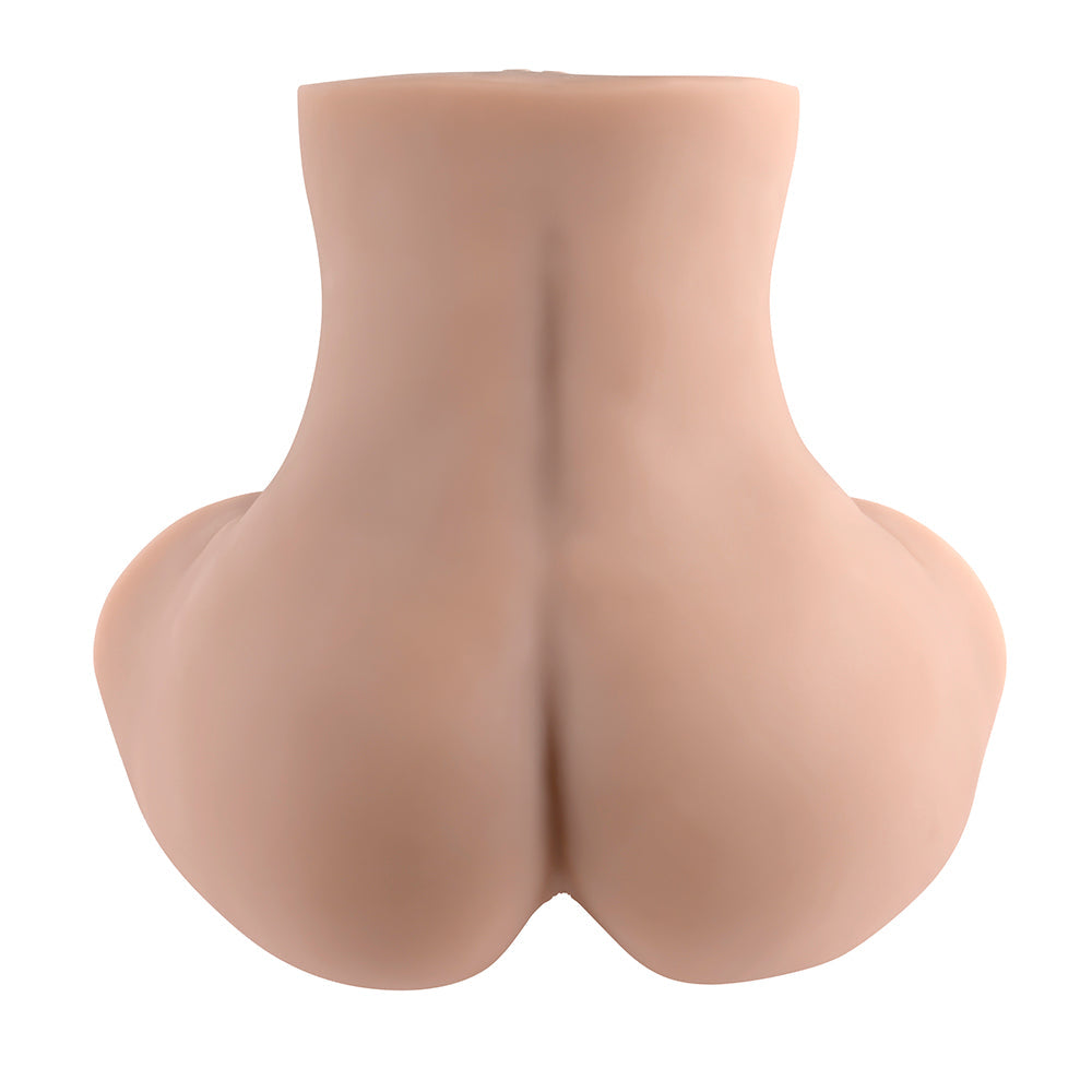 Zero Tolerance Rear Beauty Rechargeable Remote Controlled Vibrating Sucking Dual Entry Masturbator TPE Light - Fantasies Boutique