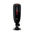 PDX Elite Dirty Talk Rechargeable Vibrating Starter Stroker With Hands-Free Suction Cup Beige/Black - Fantasies Boutique