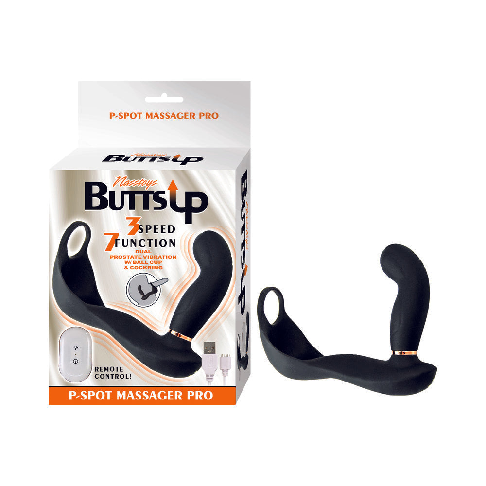 Butts Up P-Spot Massager Pro Silicone Black - Fantasies Boutique