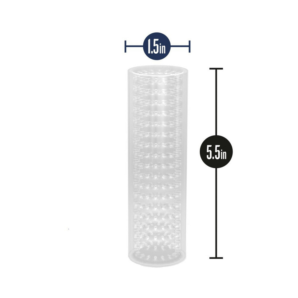 Blush M for Men Stroke Sleeve Reversible Stroker Clear - Fantasies Boutique