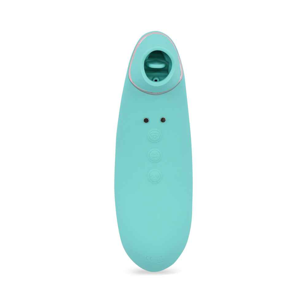 Nu Sensuelle Trinitii 3-in-1 Suction Tongue Vibe Electric Blue - Fantasies Boutique