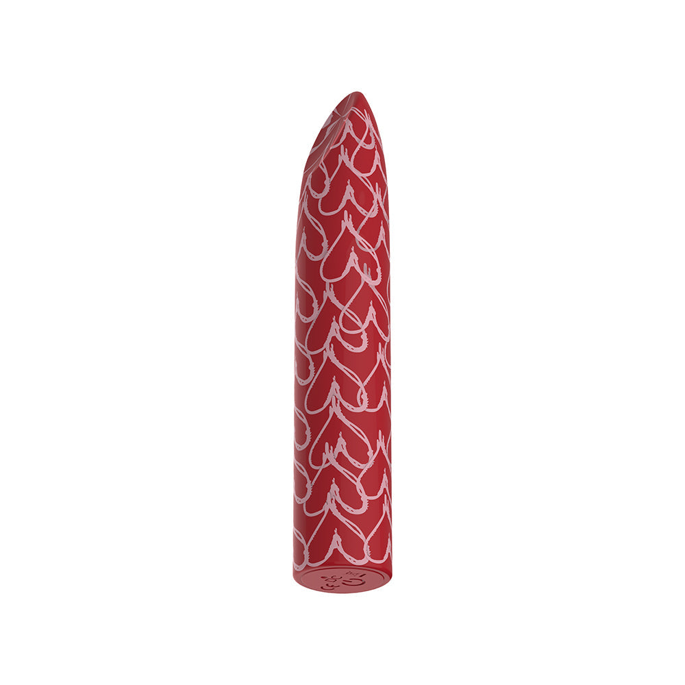 Luv Inc Hb82 Heart Bullet Vibrator Red - Fantasies Boutique