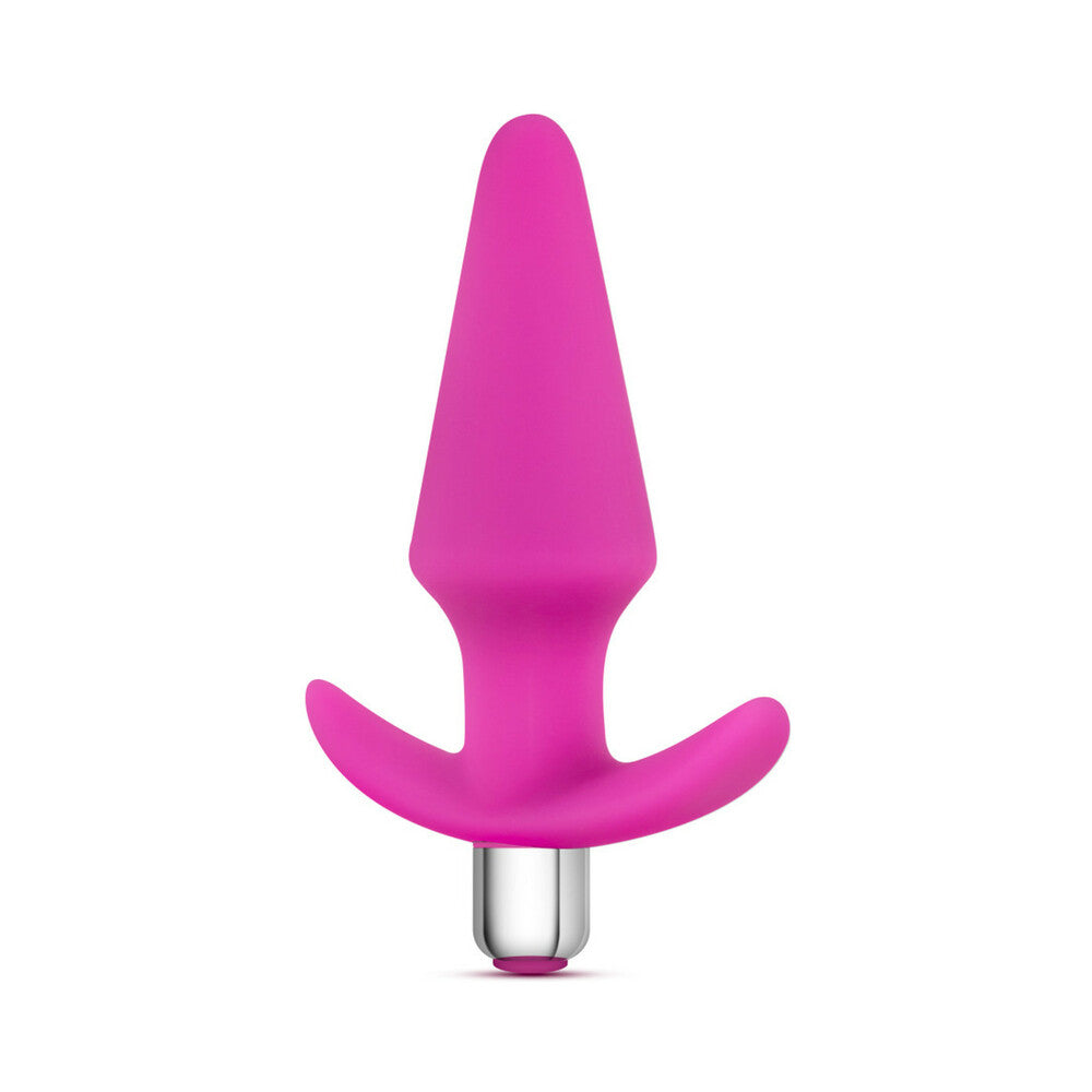 Luxe Discover Vibrating Silicone Anal Plug Pink - Fantasies Boutique