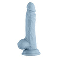 FemmeFunn Vortex Turbo Baller 2.0 8.25 in. Vibrating Rotating Dildo Light Blue - Fantasies Boutique