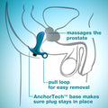 Anal Adventures Matrix Teleportation Plug Lunar Blue - Fantasies Boutique