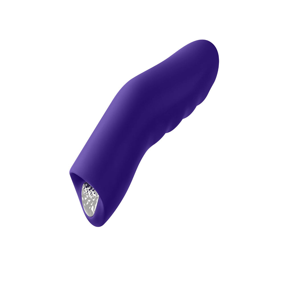 FemmeFunn Dioni Rechargeable Silicone Finger Vibrator Small Dark Purple - Fantasies Boutique