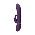 VIVE NARI Rechargeable Silicone G-Spot Rabbit Vibrator with Rotating Beads Purple - Fantasies Boutique
