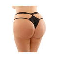 Ren Microfiber Panty With Double-Strap Waistband Black Queen - Fantasies Boutique