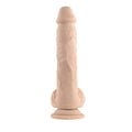 Evolved Full Monty Rechargeable Remote-Controlled Thrusting Twirling 9 in. Silicone Dildo Light - Fantasies Boutique