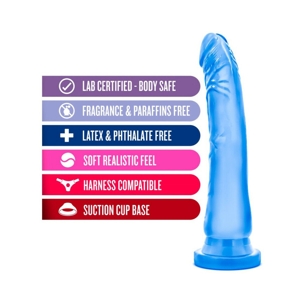 B Yours Sweet 'n Hard 6 Realistic 8.5 in. Dildo Blue - Fantasies Boutique