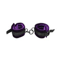 Merci Velvet Ankle Cuffs Violet/Black