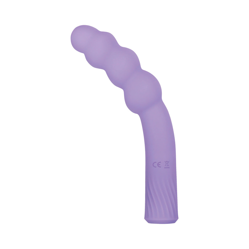 Gender X Bumpy Ride Rechargeable Flexible Silicone Beaded Vibrator Purple - Fantasies Boutique