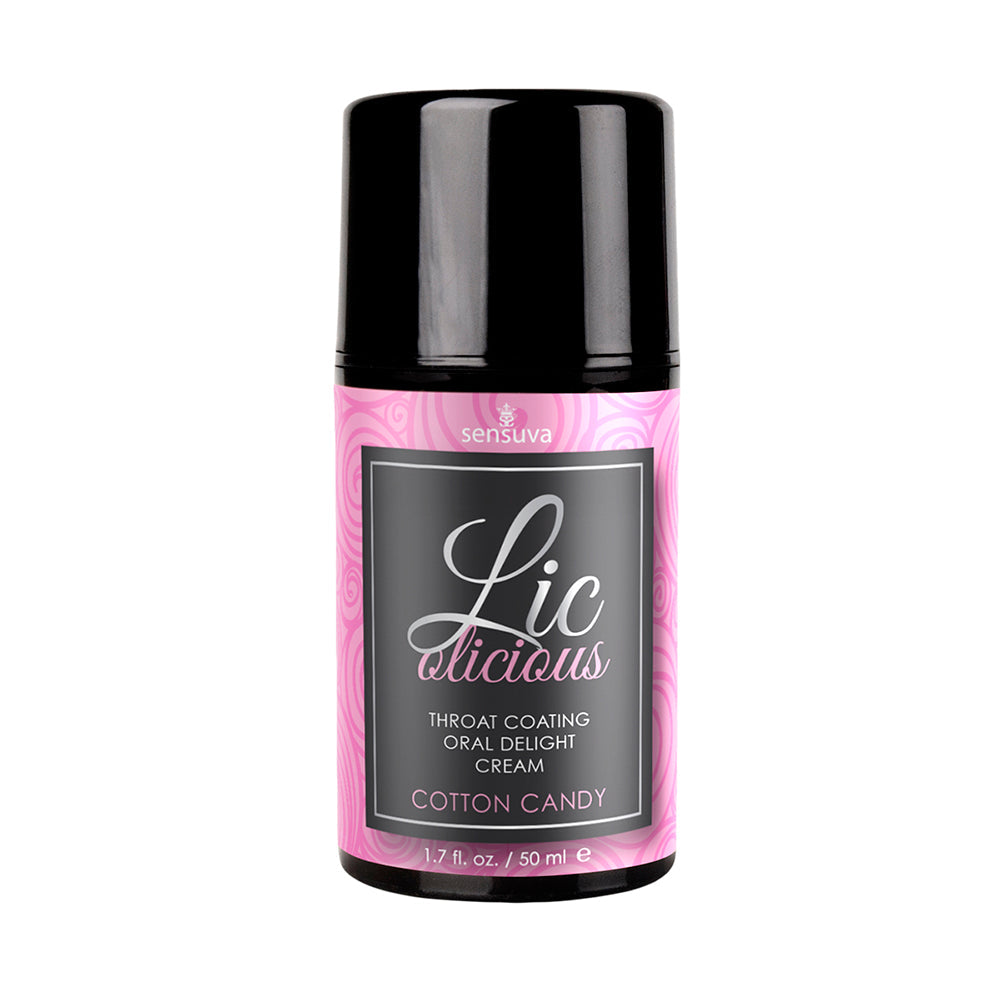 Sensuva Lic-o-licious Oral Delight Cream Cotton Candy 1.7 oz.