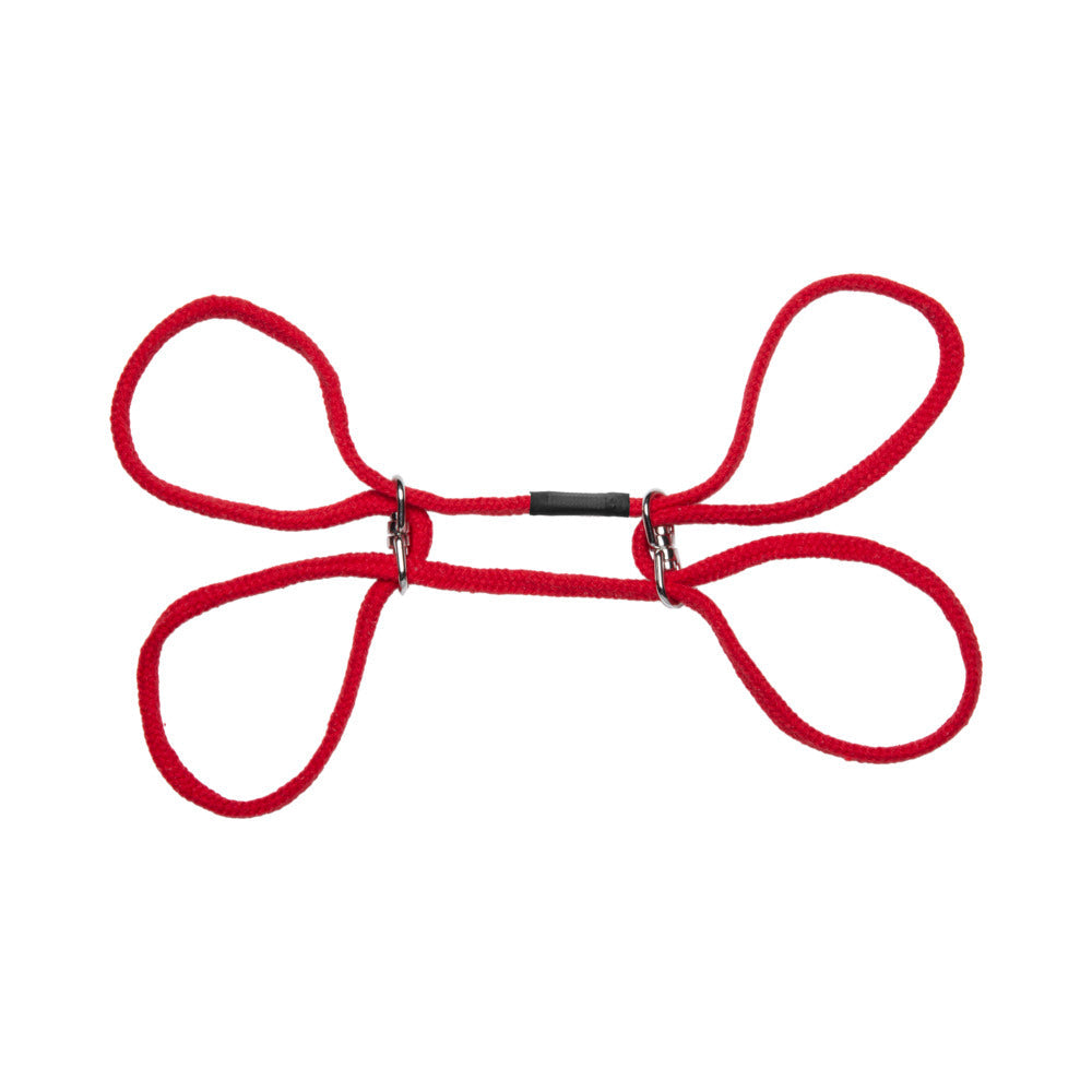 Japanese Style Bondage - 100% Cotton Wrist or Ankle Cotton Cuffs Red - Fantasies Boutique