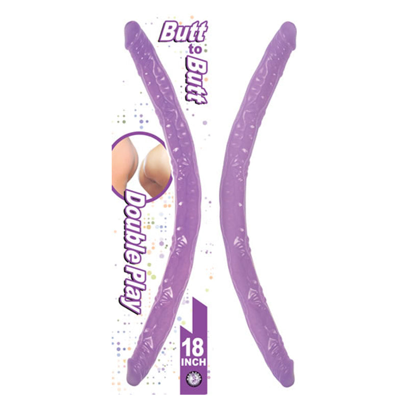Butt To Butt Double Play Dong 18in Lavender - Fantasies Boutique