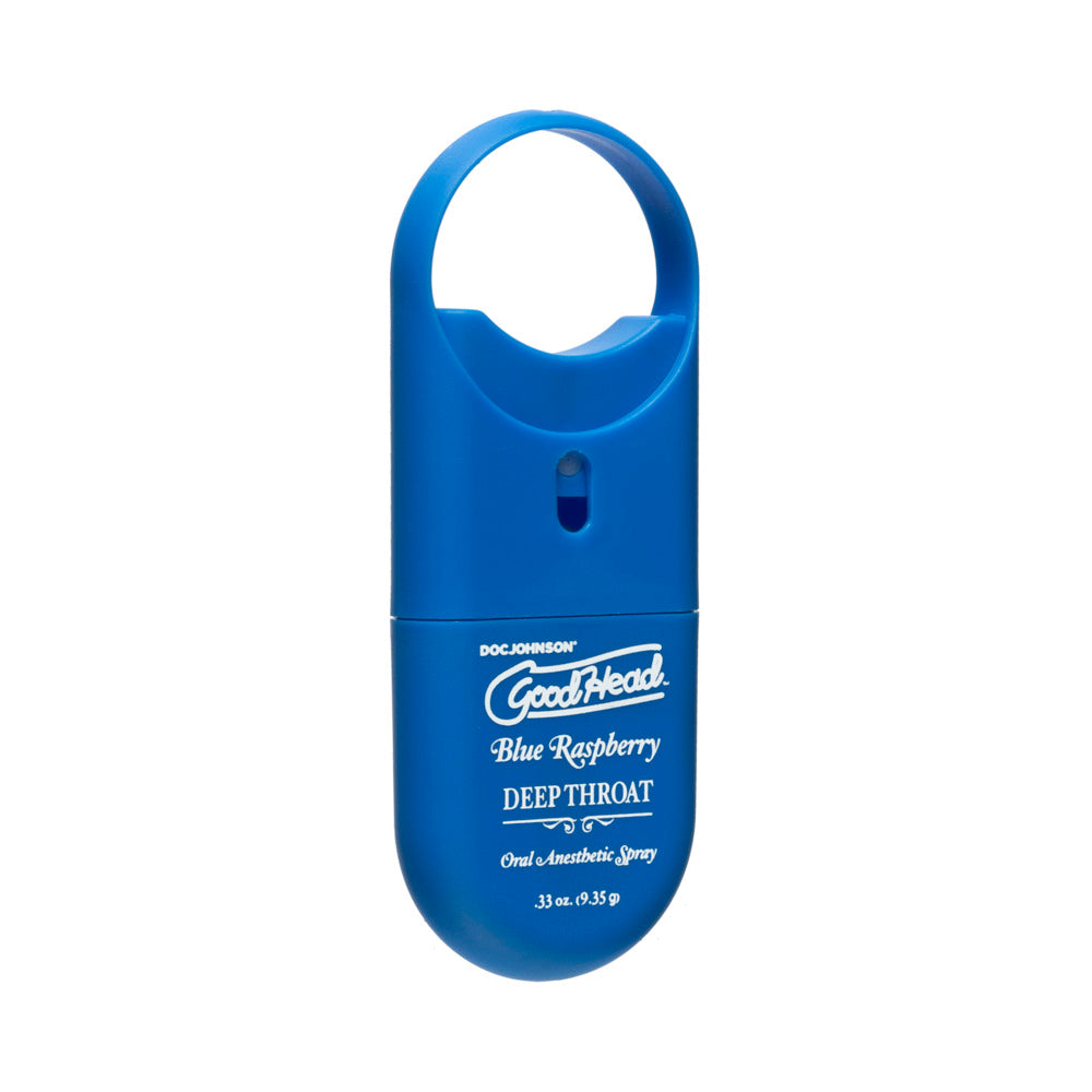GoodHead Deep Throat Spray To-Go Blue Raspberry .33 oz - Fantasies Boutique