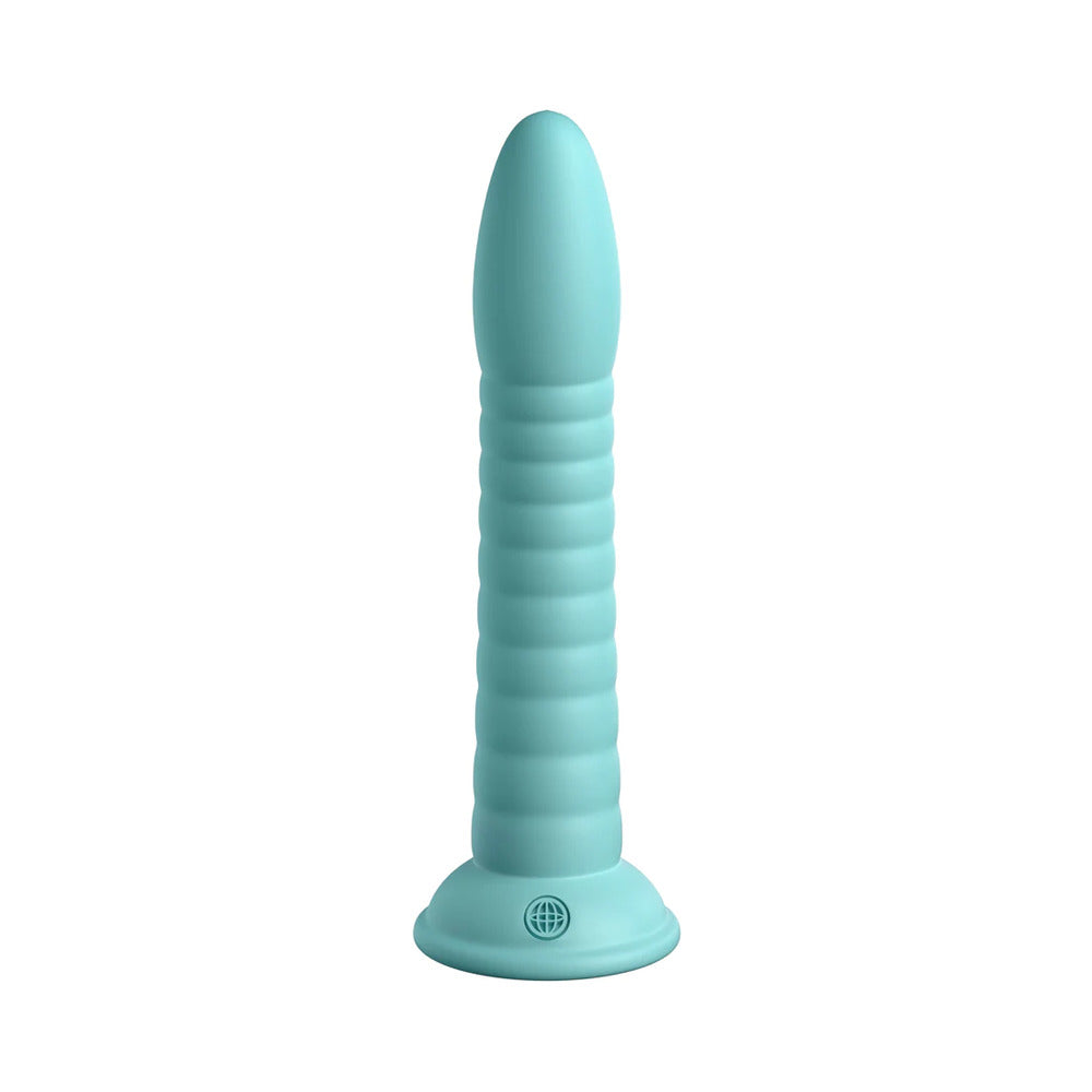Dillio Platinum Collection Wild Thing 7 in. Silicone Dildo Teal - Fantasies Boutique