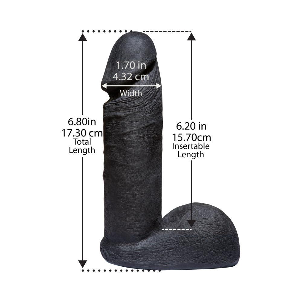 Vac-U-Lock - ULTRASKYN 6in Realistic Cock CODEBLACK - Fantasies Boutique