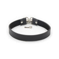 Ple'sur PVC Collar With Heart Lock & Key Black Bag Packaging