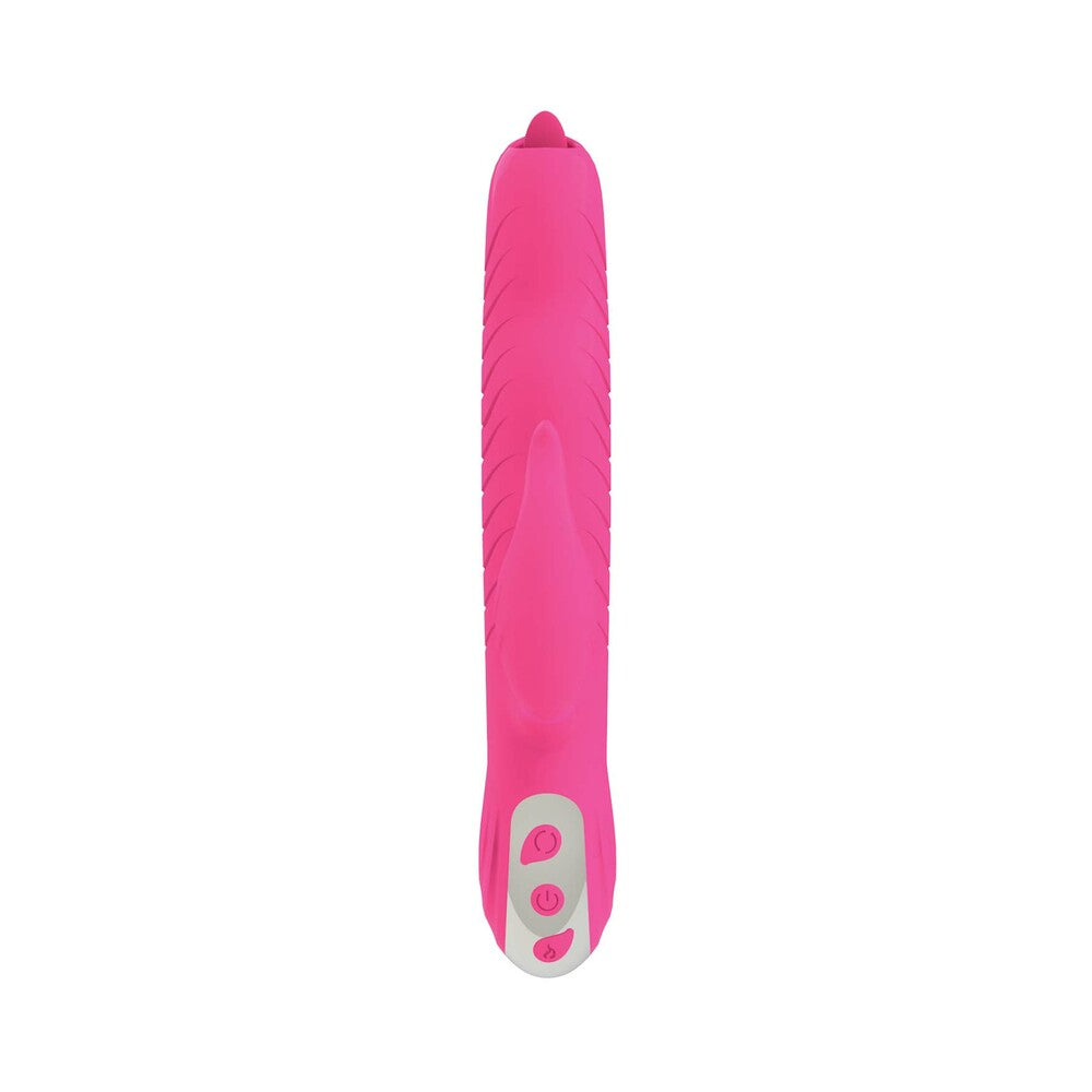 Passion Dolphin Heat Up Dual Stimulator Pink - Fantasies Boutique