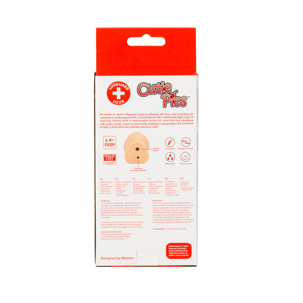 CutiePies Lifeguard Lizzie Vagina Stroker Beige