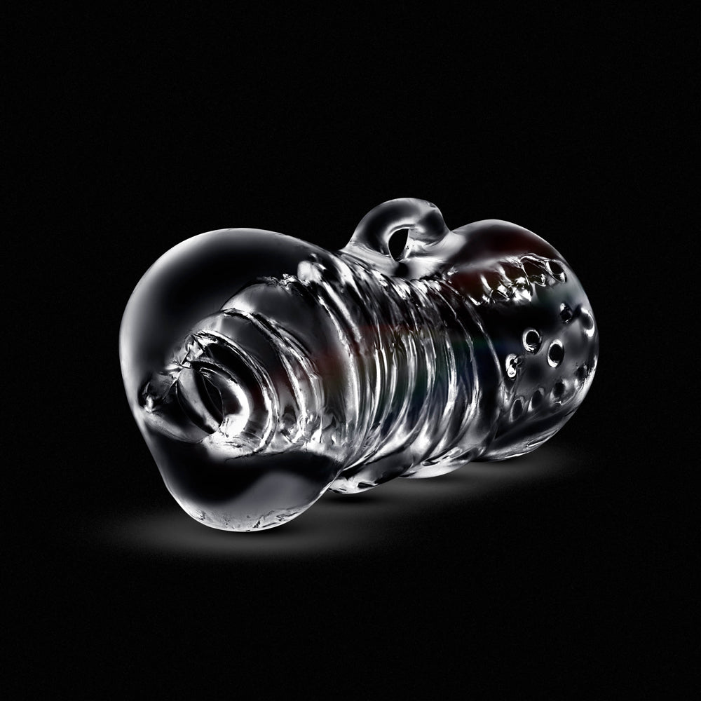 RIZE! Squeezy Ergonomic Stroker Clear - Fantasies Boutique