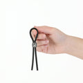 Lux Active Tether Adjustable Cock Tie Silicone Black  Lasso/Bolo - Fantasies Boutique