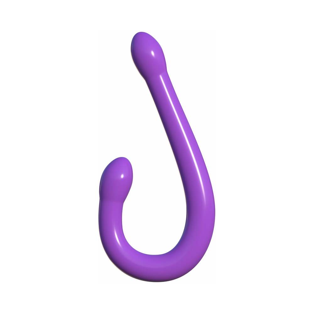 Pipedream Classix Double Whammy 17.25 in. Flexible Dual-Ended Dildo Purple - Fantasies Boutique