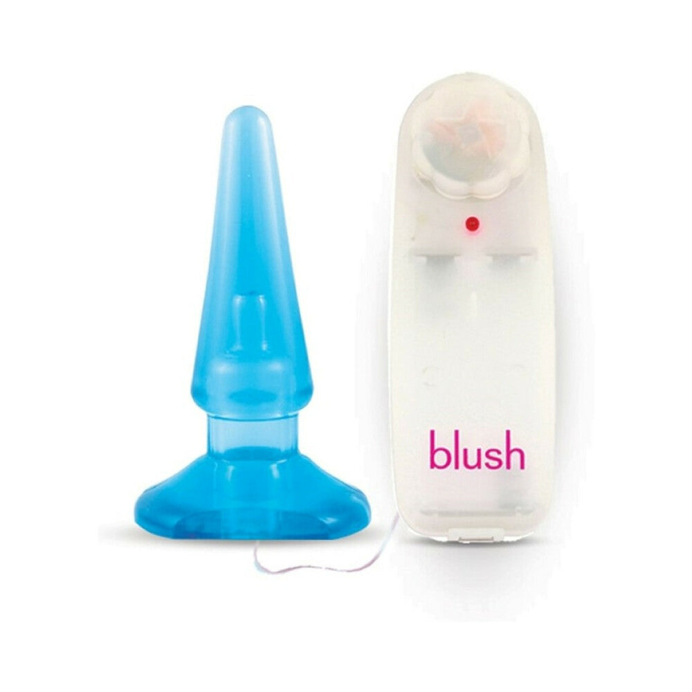 B Yours Basic Anal Pleaser Remote-Controlled Vibrating Anal Plug Blue - Fantasies Boutique