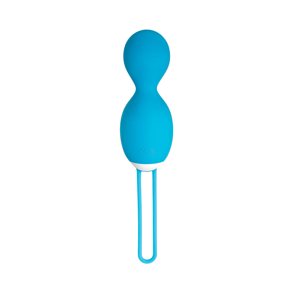 Evolved Twistin' The Night Away Rechargeable Remote-Controlled Rotating Silicone Egg Vibrator Teal - Fantasies Boutique