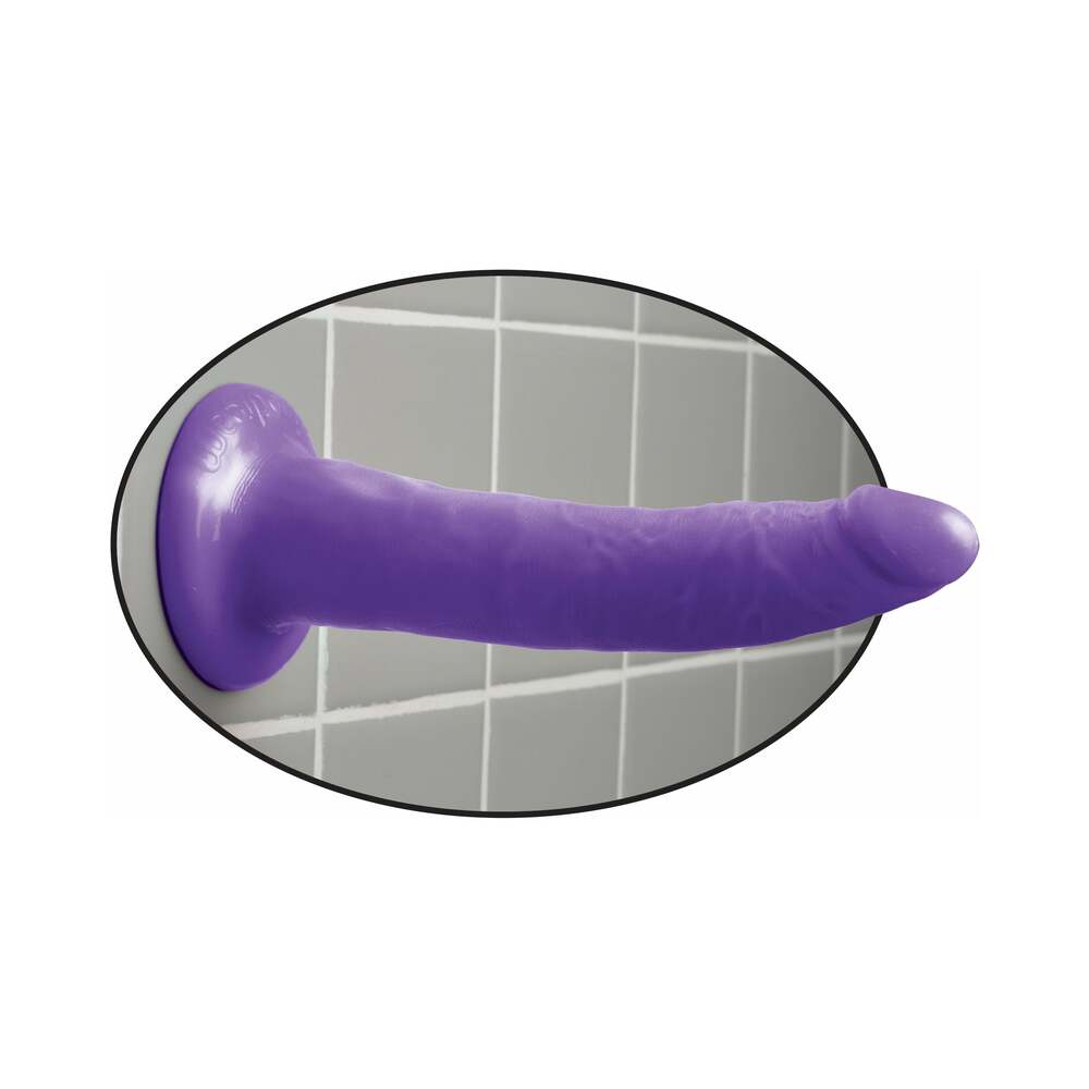 Dillio 7 in. Slim Realistic Dildo With Suction Cup Purple - Fantasies Boutique