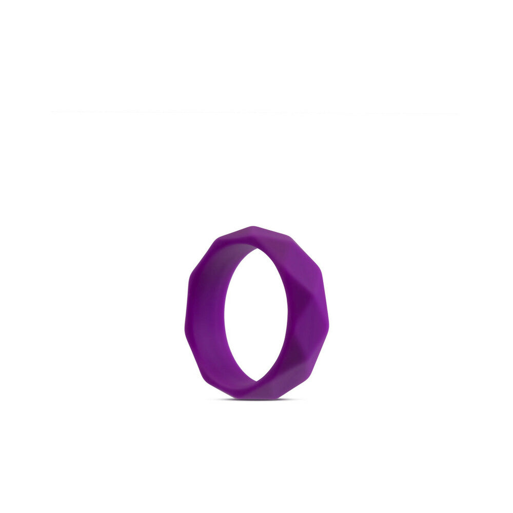 Blush Wellness Geo Silicone Cockring Purple - Fantasies Boutique