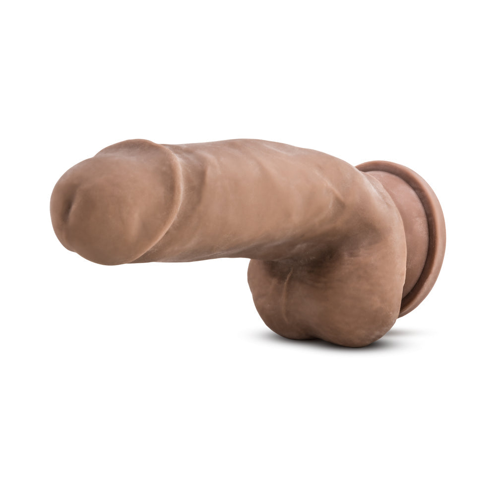 Au Naturel 7 in. Sensa Feel Fat Boy Posable Dual Density Dildo Tan - Fantasies Boutique