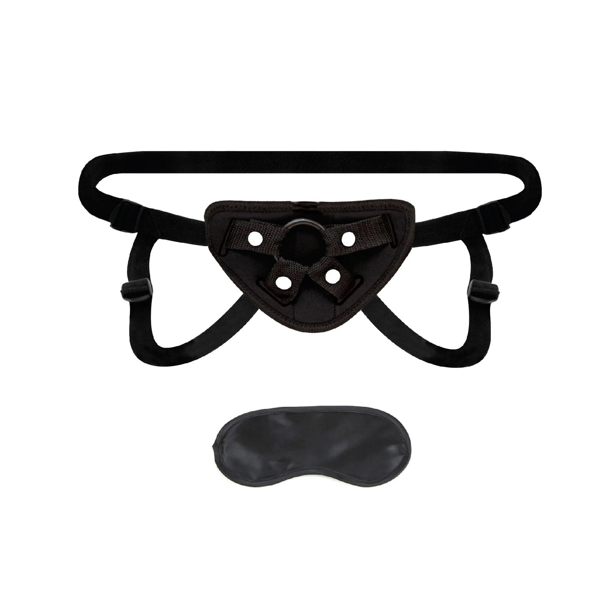 Lux Fetish Neoprene Strap-On Harness Black - Fantasies Boutique