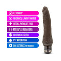 Dr. Skin Vibe 7 Realistic 8.5 in. Vibrating Dildo Brown - Fantasies Boutique