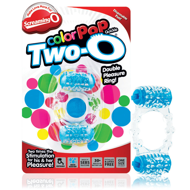 Screaming O Two-O Color Pop Blue - Fantasies Boutique